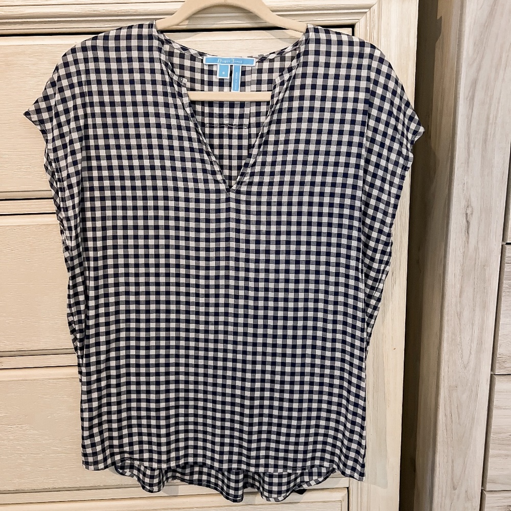 Draper James Gingham Check Blouse